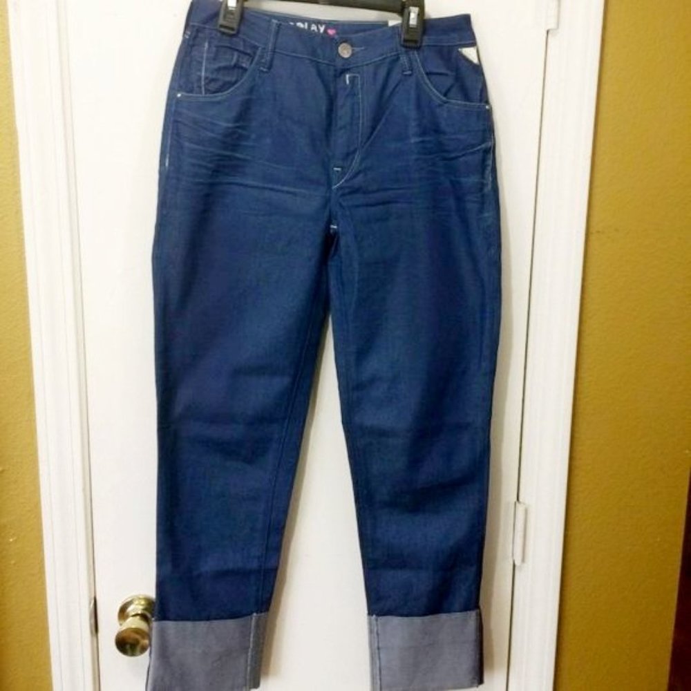 Replay women's size 28 made with love RAHIMA high water ankle cuffed crop jeans
